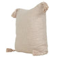 20" Beige Cotton Throw Pillow Cover
