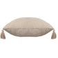 20" Beige Cotton Throw Pillow Cover