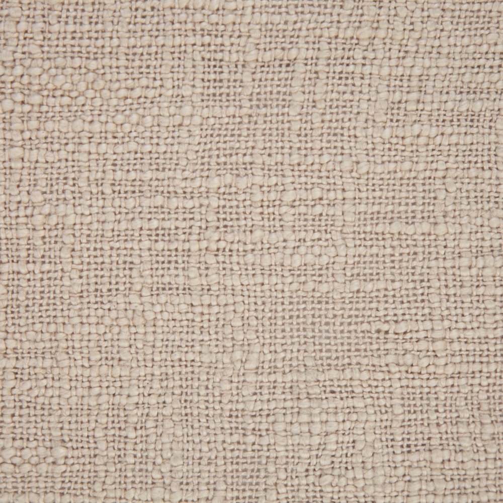 20" Beige Cotton Throw Pillow Cover