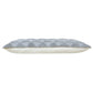 14" X 36" Gray And White Lumbar Geometric Cotton Throw Pillow Cover with Texture