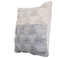 20" Gray And White Geometric Cotton Throw Pillow Cover