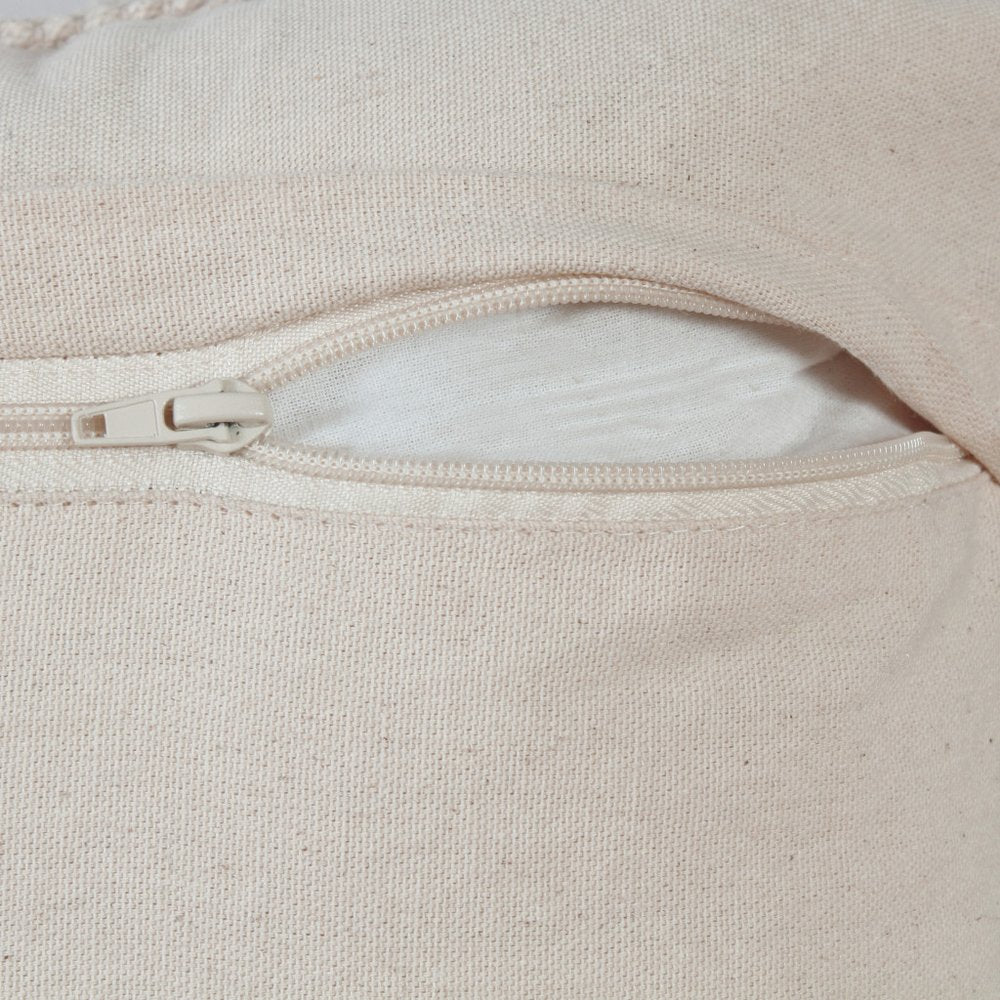 14" X 36" Pink And White Lumbar Geometric Cotton Throw Pillow Cover