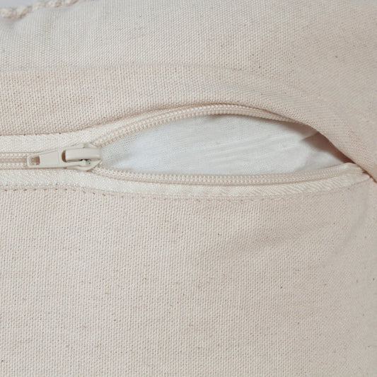 14" X 36" Pink And White Lumbar Geometric Cotton Throw Pillow Cover