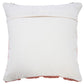 20" Pink And White Geometric Cotton Throw Pillow Cover with Texture