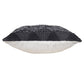 20" Black And White Geometric Cotton Throw Pillow Cover with Texture