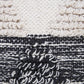 20" Black And White Geometric Cotton Throw Pillow Cover with Texture
