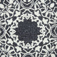 20" Black And White Medallion Cotton Throw Pillow Cover