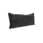 14" X 36" Black Lumbar Cotton Throw Pillow Cover