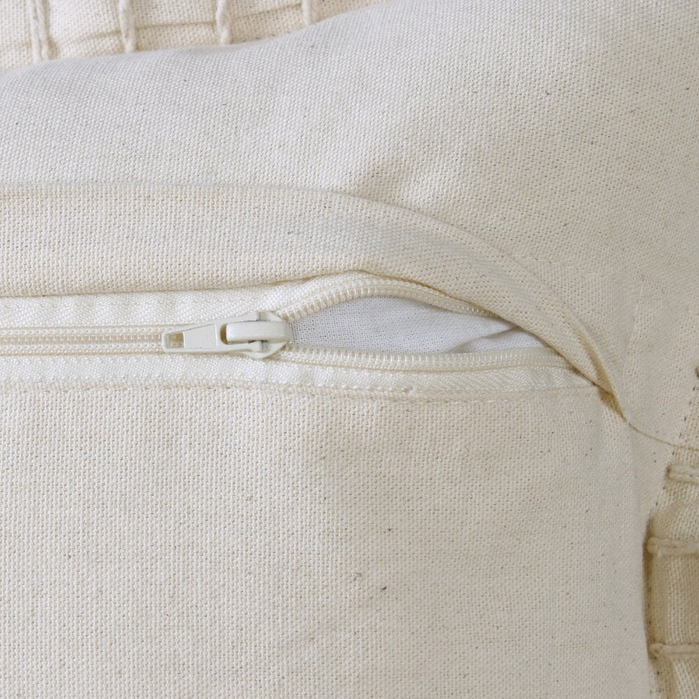 14" X 36" Black Lumbar Cotton Throw Pillow Cover