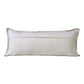 14" X 36" Black Lumbar Cotton Throw Pillow Cover