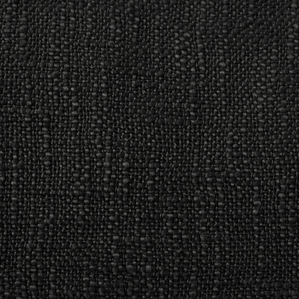 14" X 36" Black Lumbar Cotton Throw Pillow Cover