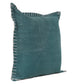 20" Green Cotton Throw Pillow Cover