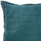 20" Green Cotton Throw Pillow Cover