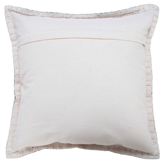 20" Green Cotton Throw Pillow Cover