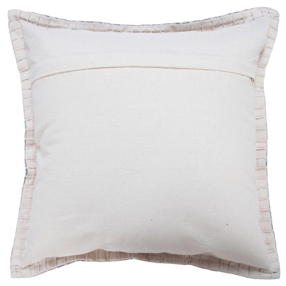 20" Green Cotton Throw Pillow Cover