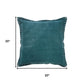 20" Green Cotton Throw Pillow Cover