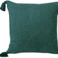 20" Green Cotton Throw Pillow Cover