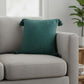 20" Green Cotton Throw Pillow Cover