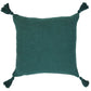 20" Green Cotton Throw Pillow Cover