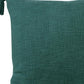 20" Green Cotton Throw Pillow Cover