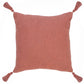 20" Red And Orange Cotton Throw Pillow Cover