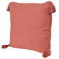 20" Red And Orange Cotton Throw Pillow Cover