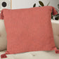 20" Red And Orange Cotton Throw Pillow Cover