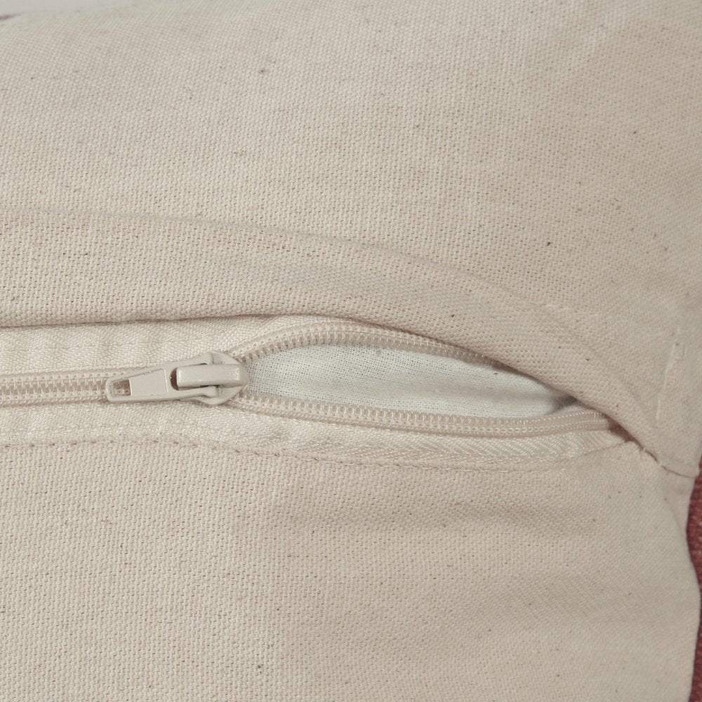 14" X 36" Red And White Lumbar Medallion Cotton Throw Pillow Cover