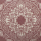 14" X 36" Red And White Lumbar Medallion Cotton Throw Pillow Cover