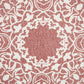 20" Red And White Medallion Cotton Throw Pillow Cover