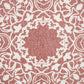 20" Dusty Rose And White Medallion Cotton Throw Pillow Cover