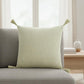 20" Yellow Cotton Throw Pillow Cover