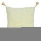 20" Yellow Cotton Throw Pillow Cover