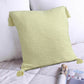 20" Yellow Cotton Throw Pillow Cover