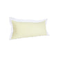 14" X 36" Yellow And White Lumbar Color Block Cotton Throw Pillow Cover