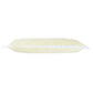 14" X 36" Yellow And White Lumbar Color Block Cotton Throw Pillow Cover