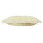 20" White And Yellow Cotton Throw Pillow Cover with Fringe
