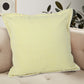 20" Yellow Cotton Throw Pillow Cover
