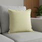 20" Yellow Cotton Throw Pillow Cover
