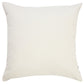 20" Black And White Geometric Recycled Poly Linen Throw Pillow Cover
