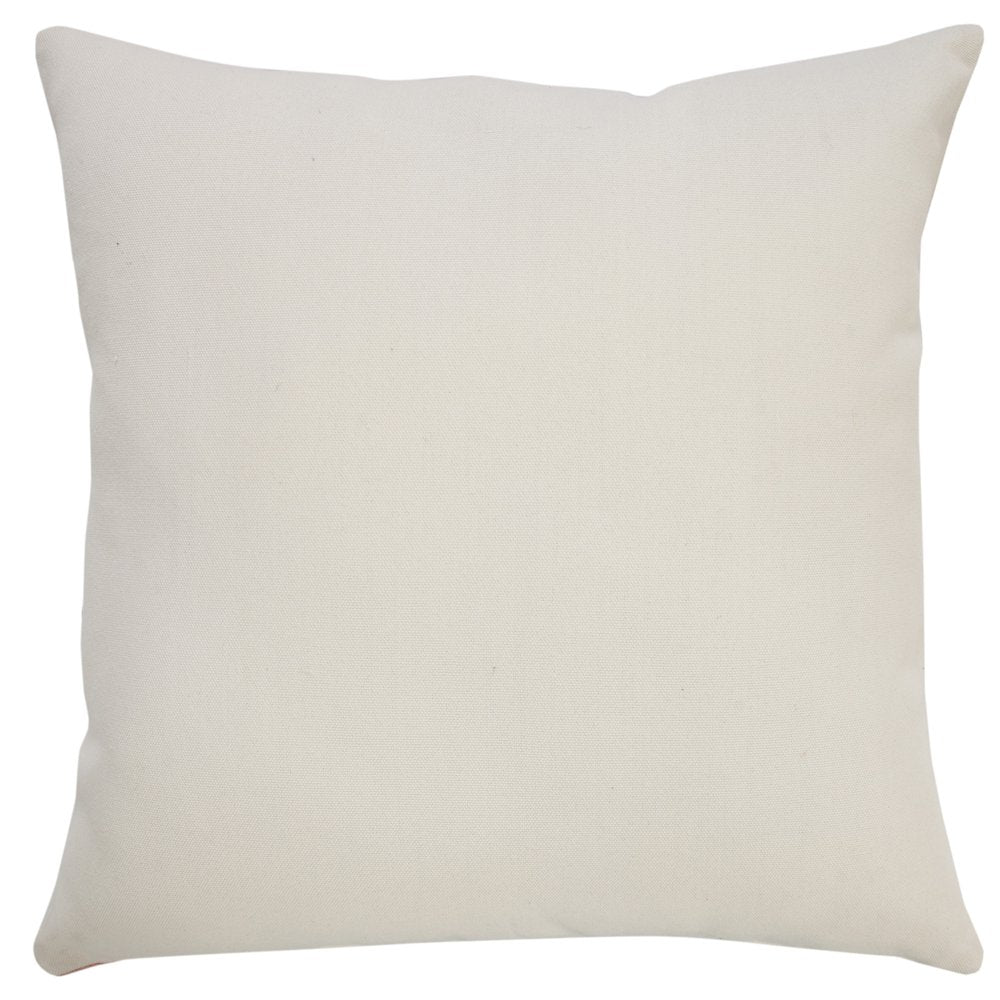 20" Pink And White Striped Recycled Poly Linen Throw Pillow Cover