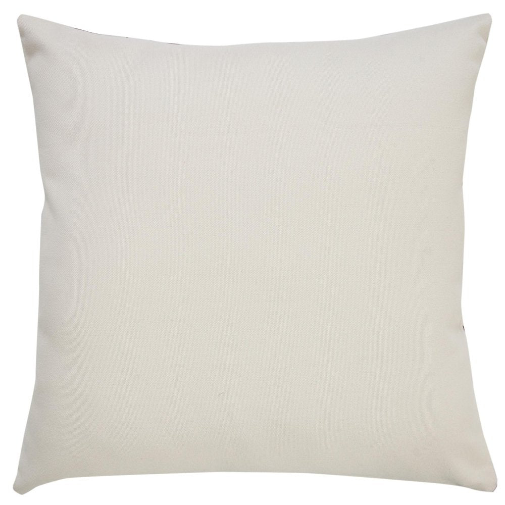 20" Black And White Geometric Recycled Poly Linen Throw Pillow Cover