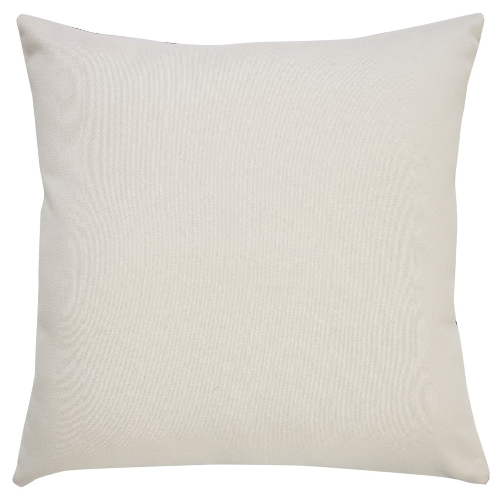 20" Black And White Geometric Recycled Poly Linen Throw Pillow Cover