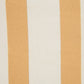 20" Yellow And White Striped Recycled Poly Linen Throw Pillow Cover