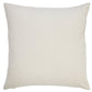 20" Aqua And Off White Geometric Recycled Poly Linen Throw Pillow Cover