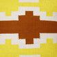 20" Red Yellow And White Striped Cotton Throw Pillow Cover