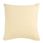 20" Yellow And Cream Abstract Cotton Throw Pillow Cover
