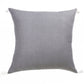 18" Gray And Ivory Striped Linen Throw Pillow Cover with Tassels