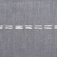 18" Gray And Ivory Striped Linen Throw Pillow Cover with Tassels