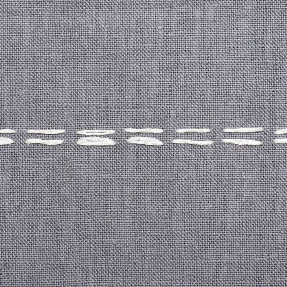 18" Gray And Ivory Striped Linen Throw Pillow Cover